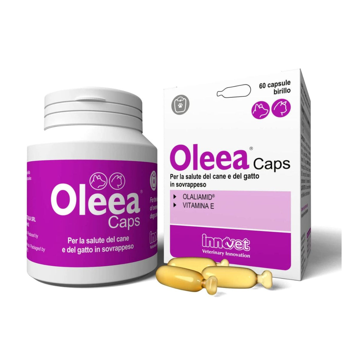 Oleea Caps 60 Capsule per Cani e Gatti in Sovrappeso Innovet
