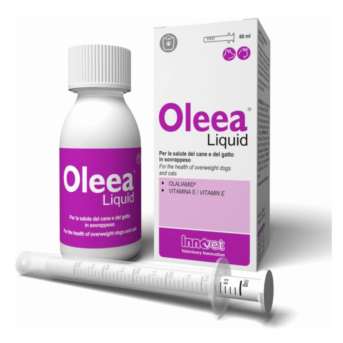 Oleea Liquid 60ml per Cani e Gatti in Sovrappeso Innovet