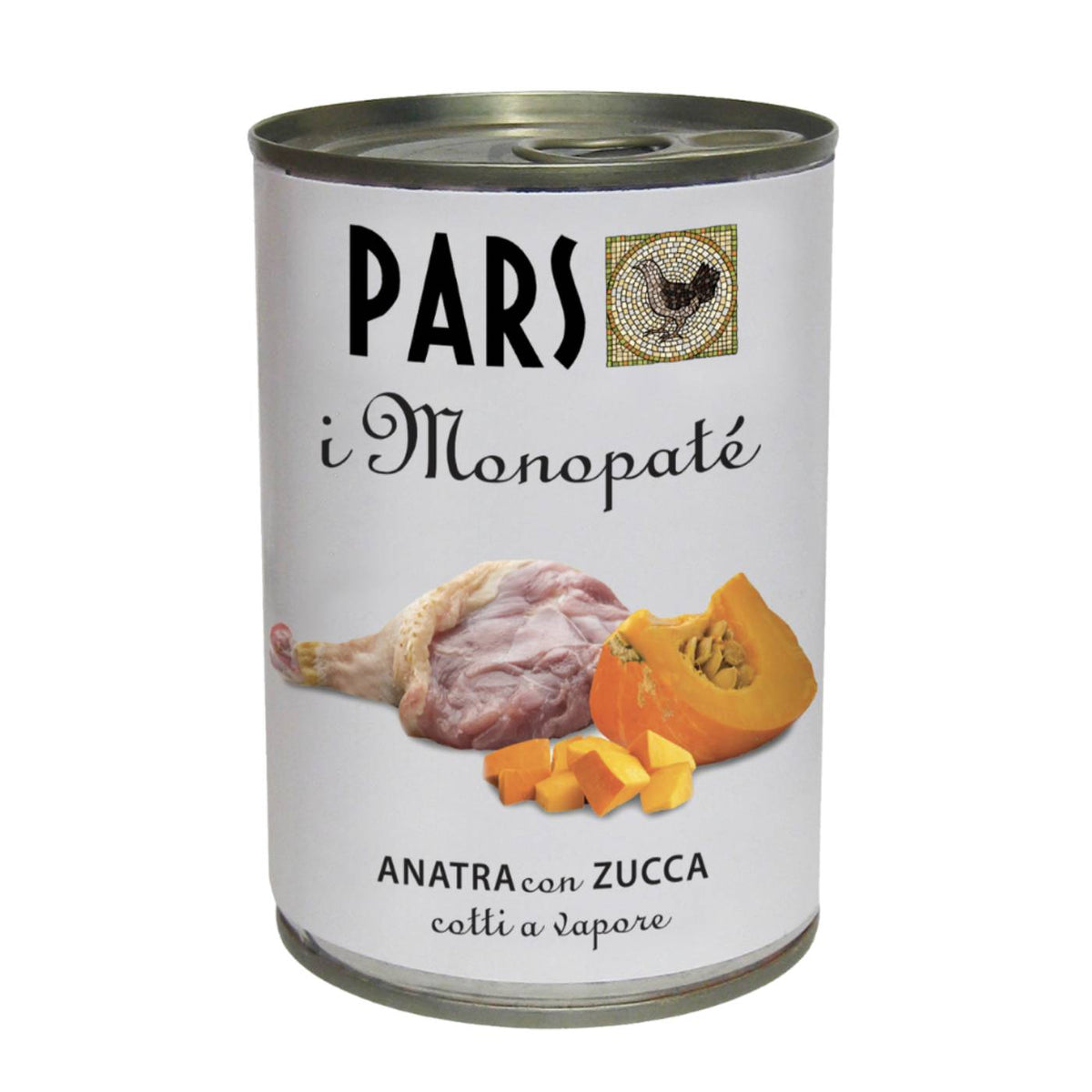 Pars Monopatè Anatra con Zucca 395 g Cibo Umido per Cani e Gatti