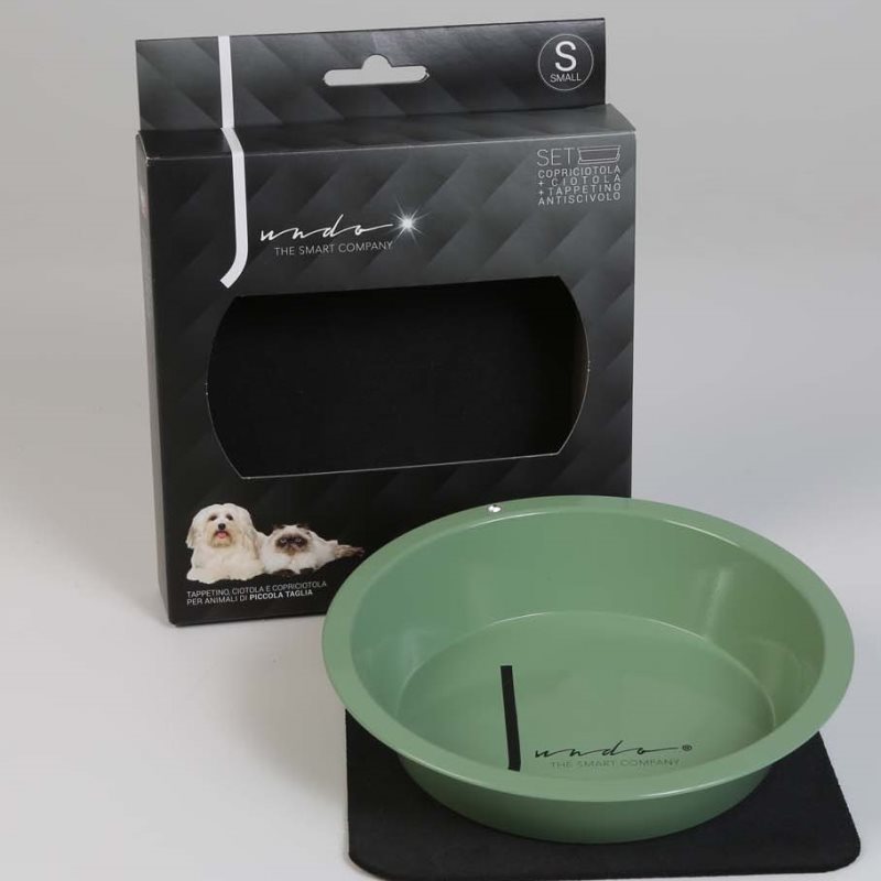 PROMO FINE SERIE !!! Ciotola per Cani in Alluminio Verde Salvia Jundo
