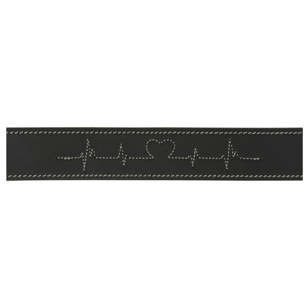 Trixie Collare per Cani Rustic "Heartbeat" Nero