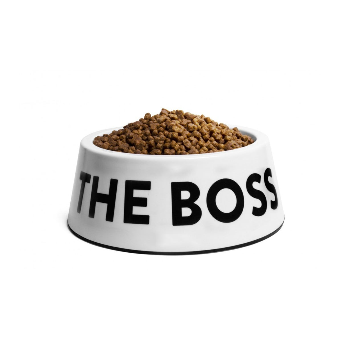 Zee.Dog Ciotola per Cani in Melamina "I'm The Boss" Bianca