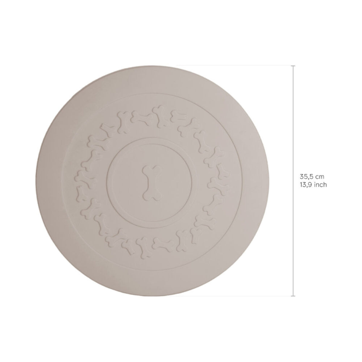 United Pets Tappetino Sottociotola PLATE Ø 35,5 cm Tortora