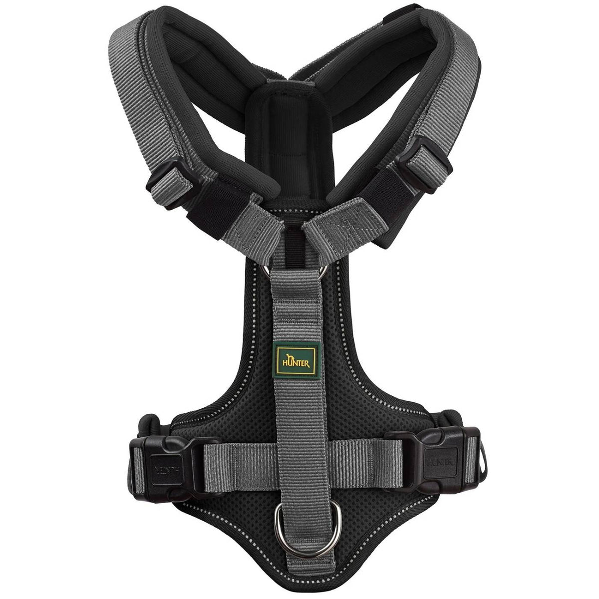 Hunter Pettorina per Cani Maldon Up Nero/Grigio Riflettente