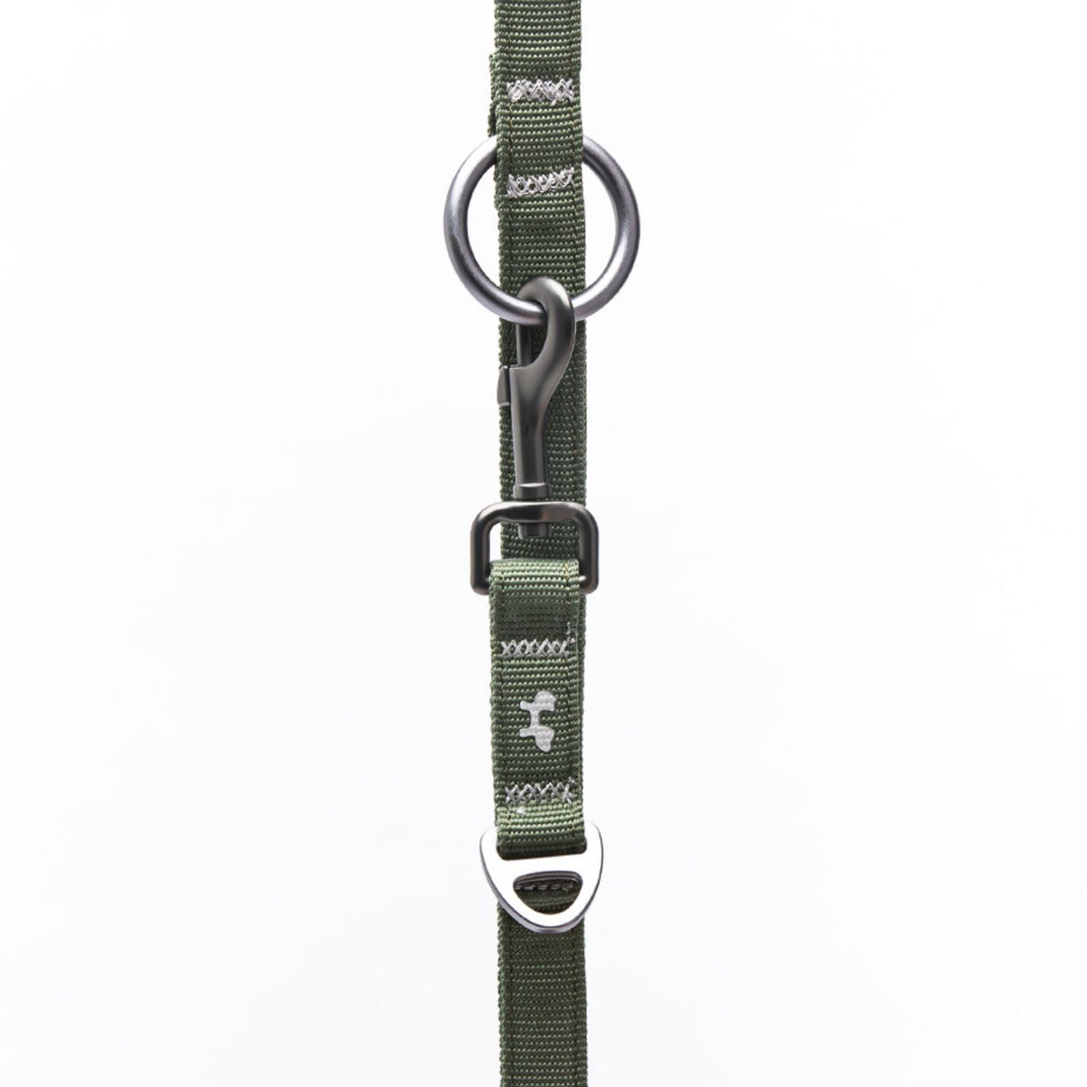 United Pets Guinzaglio Eco Multifunzione per Cani Linea CityLife Verde Militare