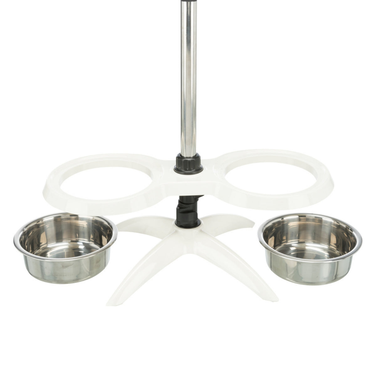 Trixie Alzaciotole per Cani Bar in Melamina / Acciaio Inox 2 x 1,6 l / d. 21 cm