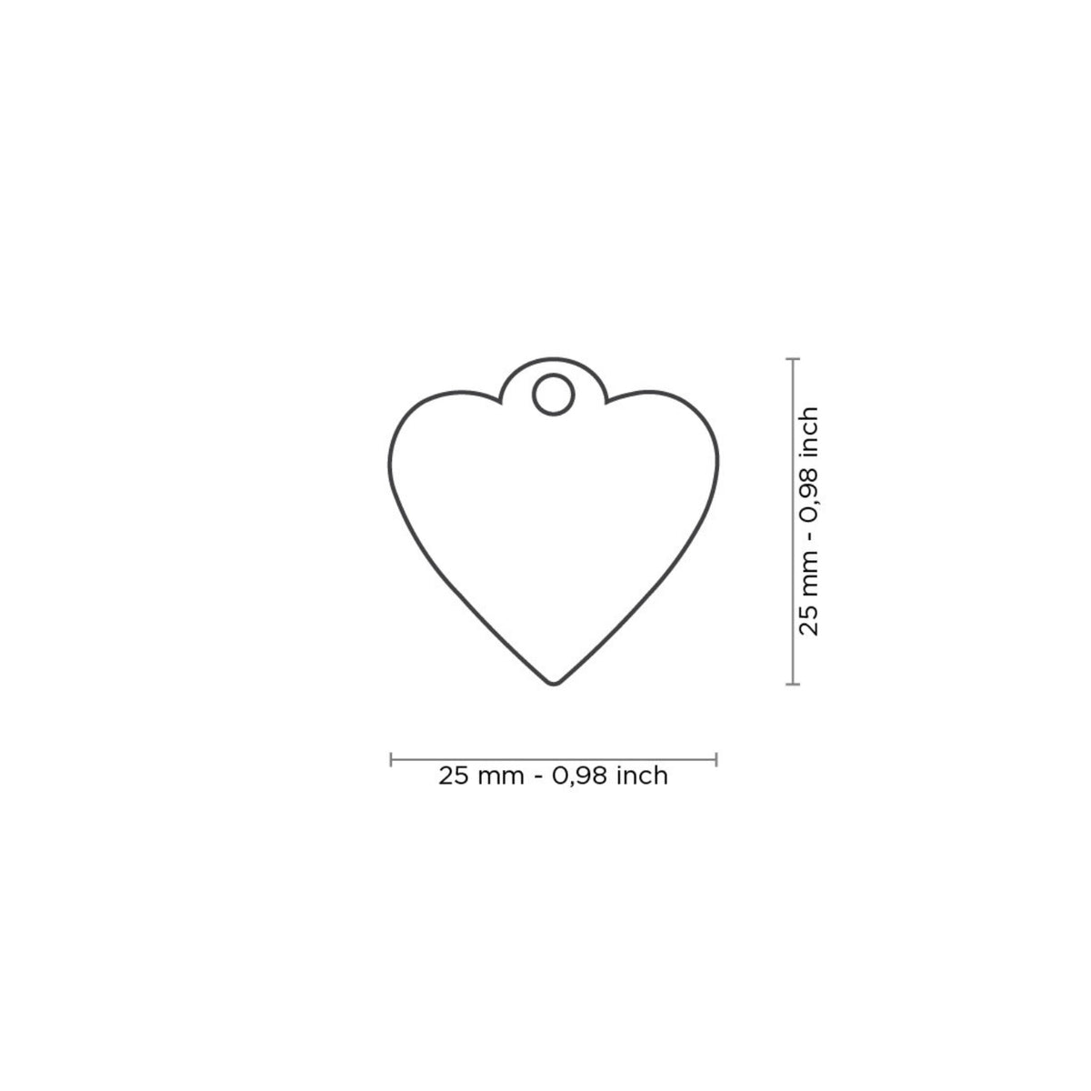 MyFamily Medaglietta per Cani e Gatti Personalizzabile Cuore Rainbow