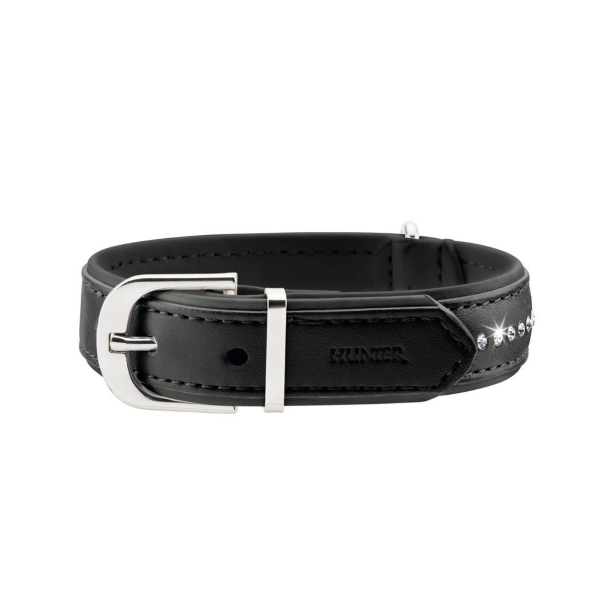 Hunter Collare Modern Art Luxus in Similpelle Nero per Cani
