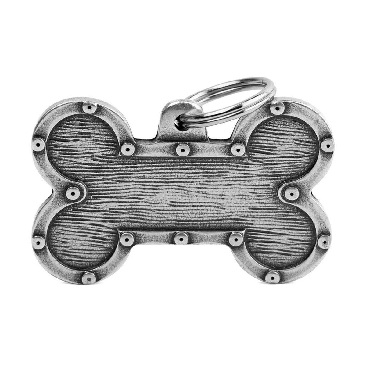 MyFamily Medaglietta per Cani Personalizzabile Osso Strong Bronx Futuristico