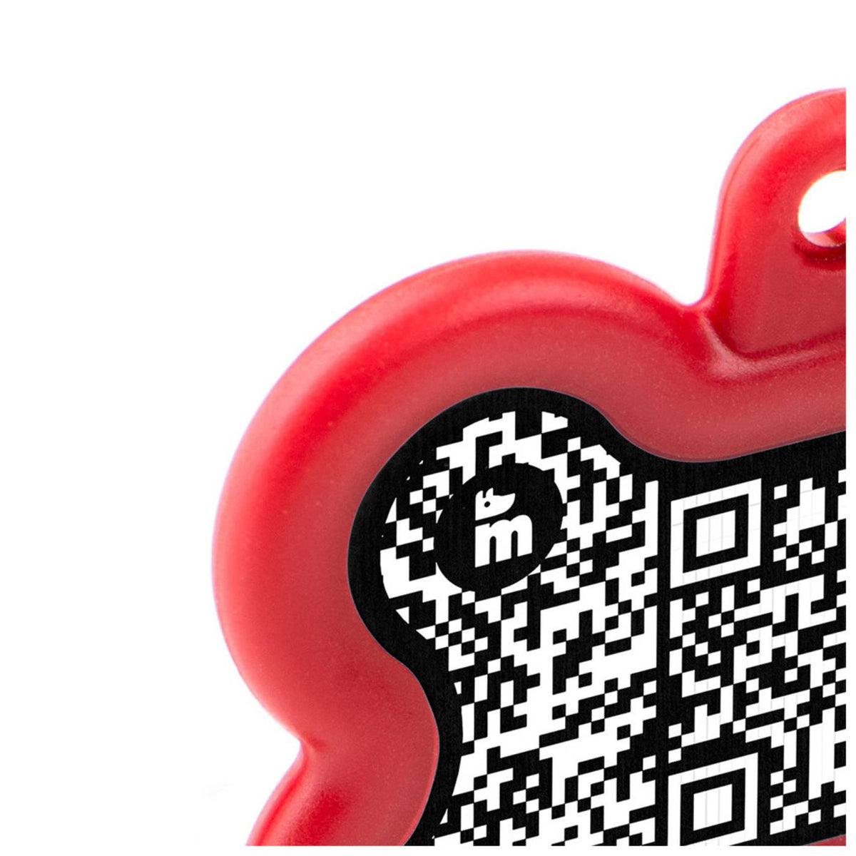 MyFamily Medaglietta per Cani QR Code Hushtag Osso Alluminio Nero