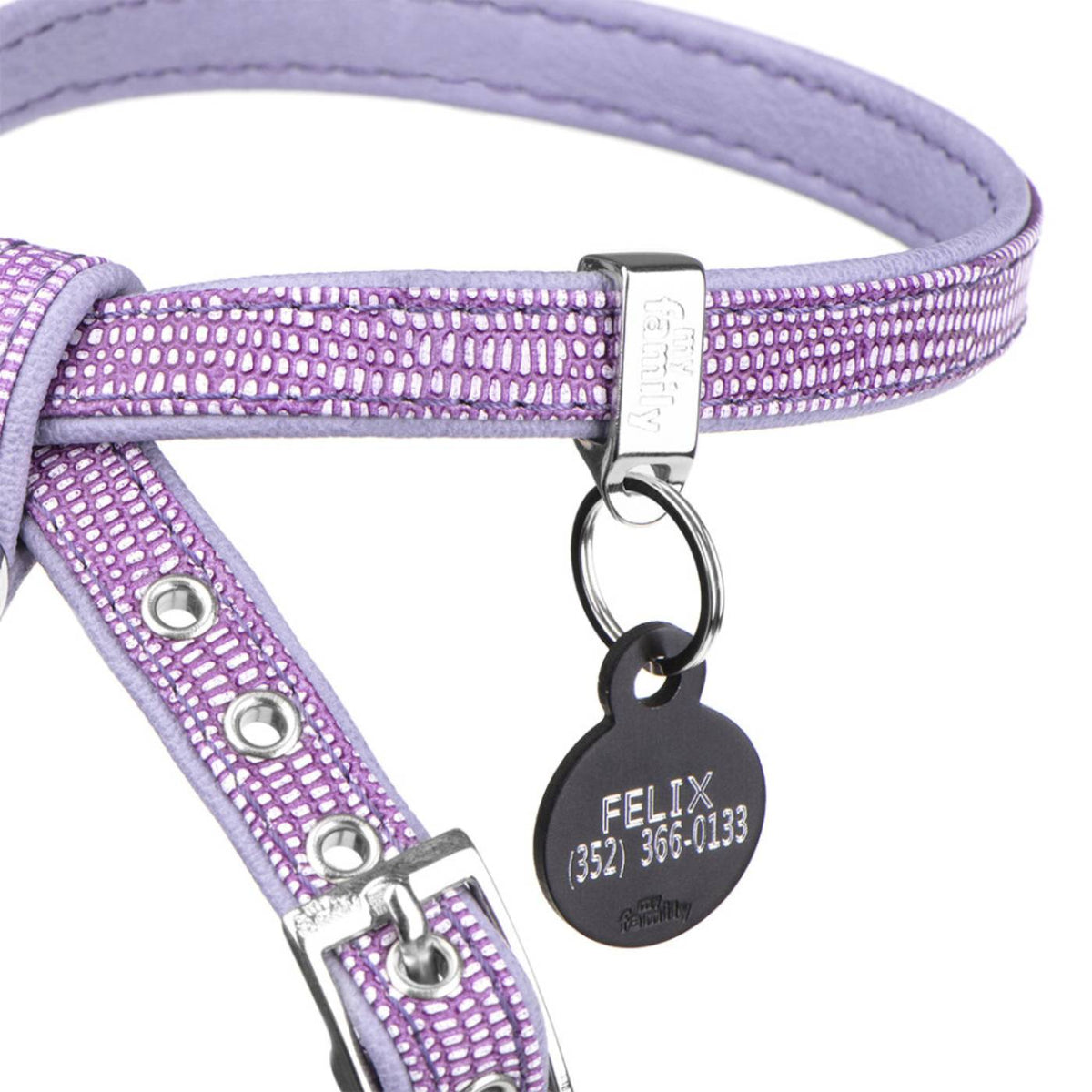 MyFamily Pettorina in Similpelle per Cani Lilla Saint Tropez