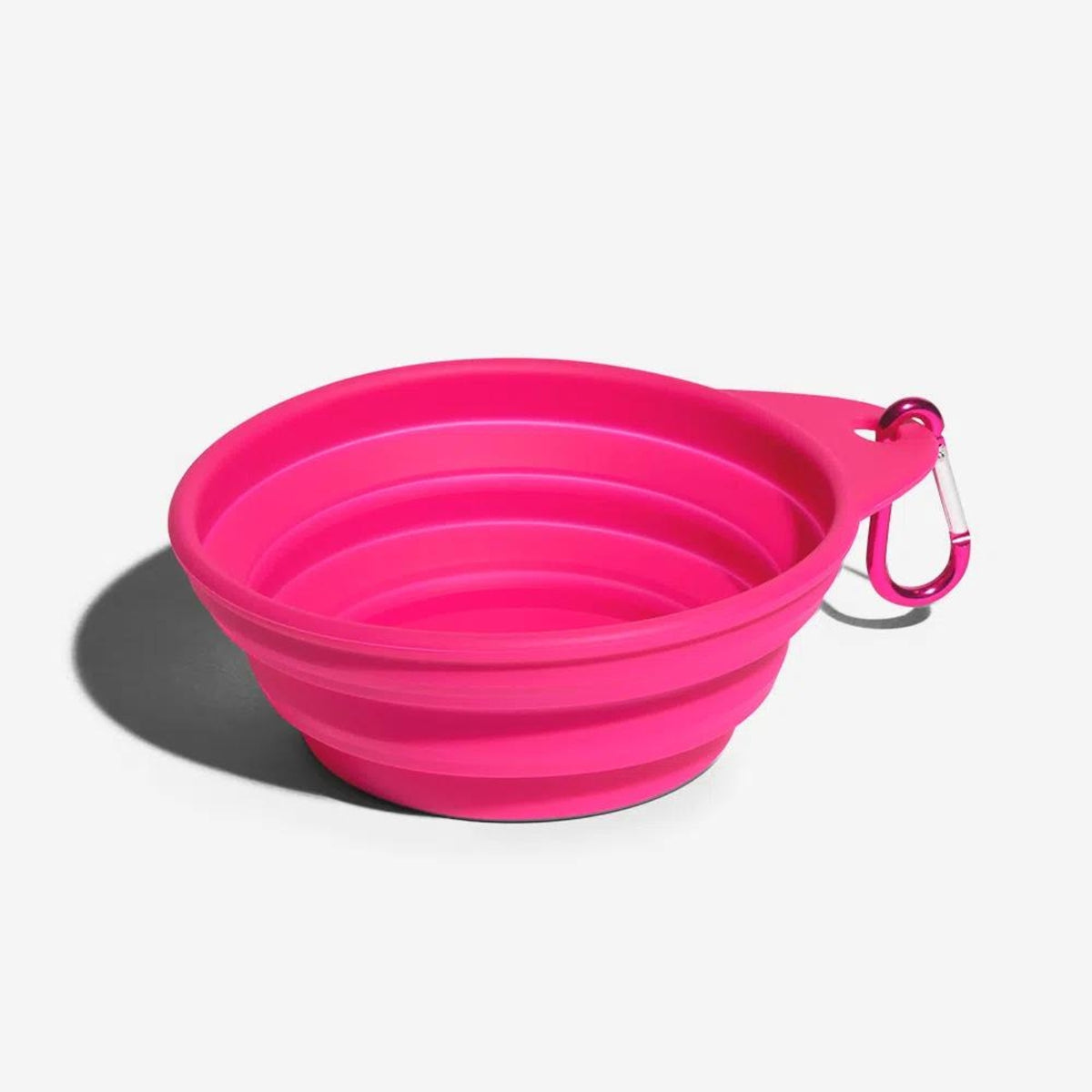 Zee.Dog Go Bowl Ciotola Pieghevole da Viaggio Singola per Animali Rosa