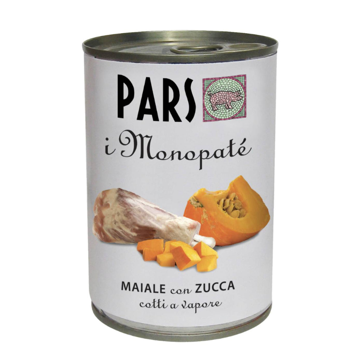Pars Monopatè Maiale con Zucca 395 g Cibo Umido per Cani e Gatti