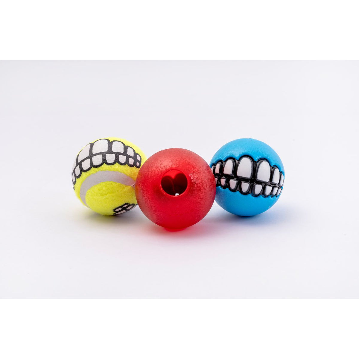 Rogz Palla per Cani Grinz Media Ø 6,4 cm 3 pz Colori Assortiti