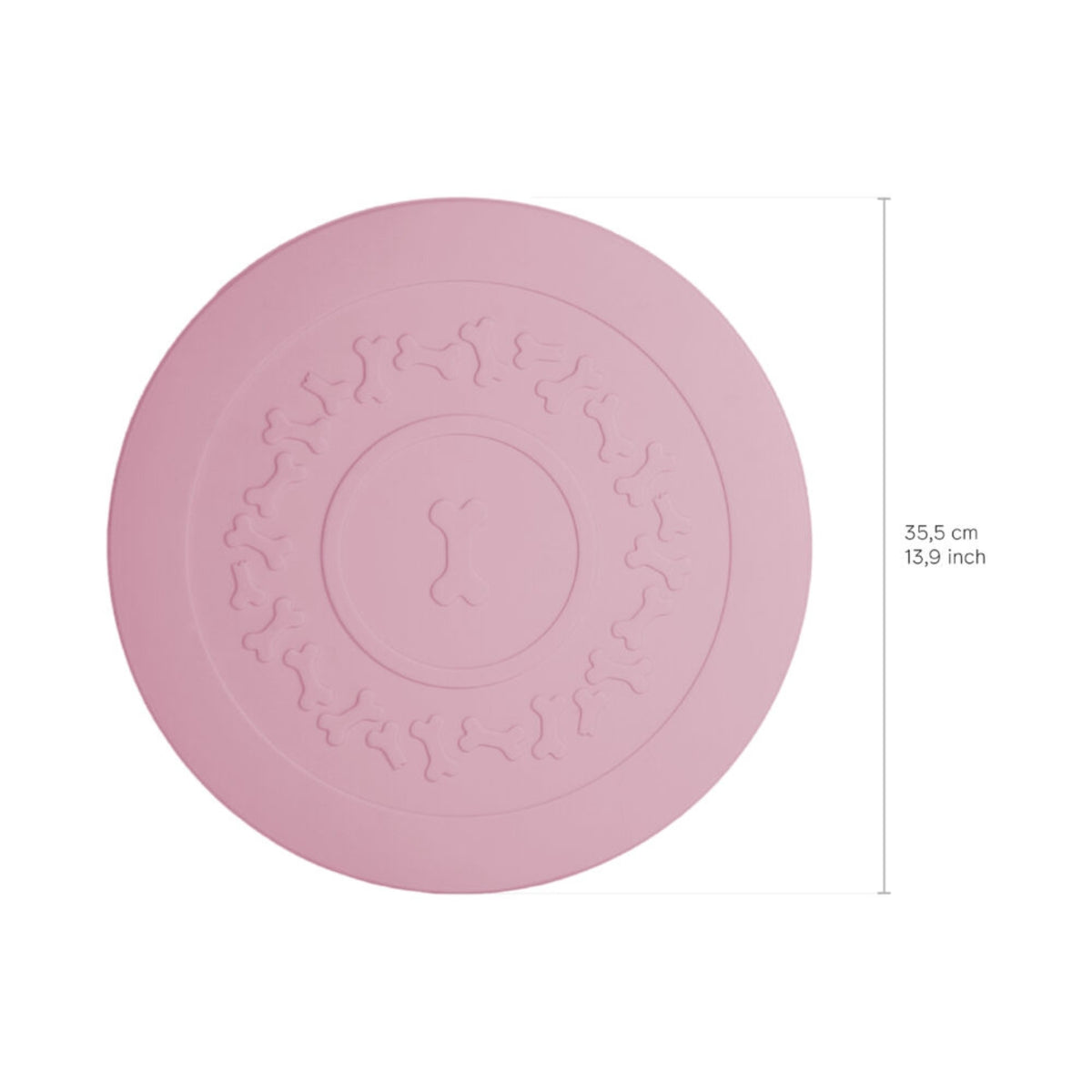 United Pets Tappetino Sottociotola PLATE Ø 35,5 cm Rosa Antico