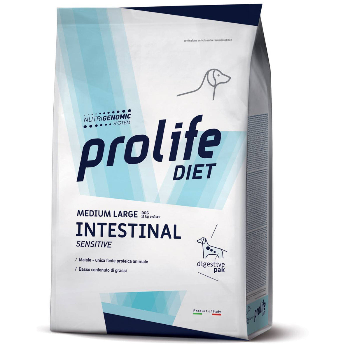 Prolife Diet Dog Intestinal Sensitive Medium Large per Cani 8 Kg