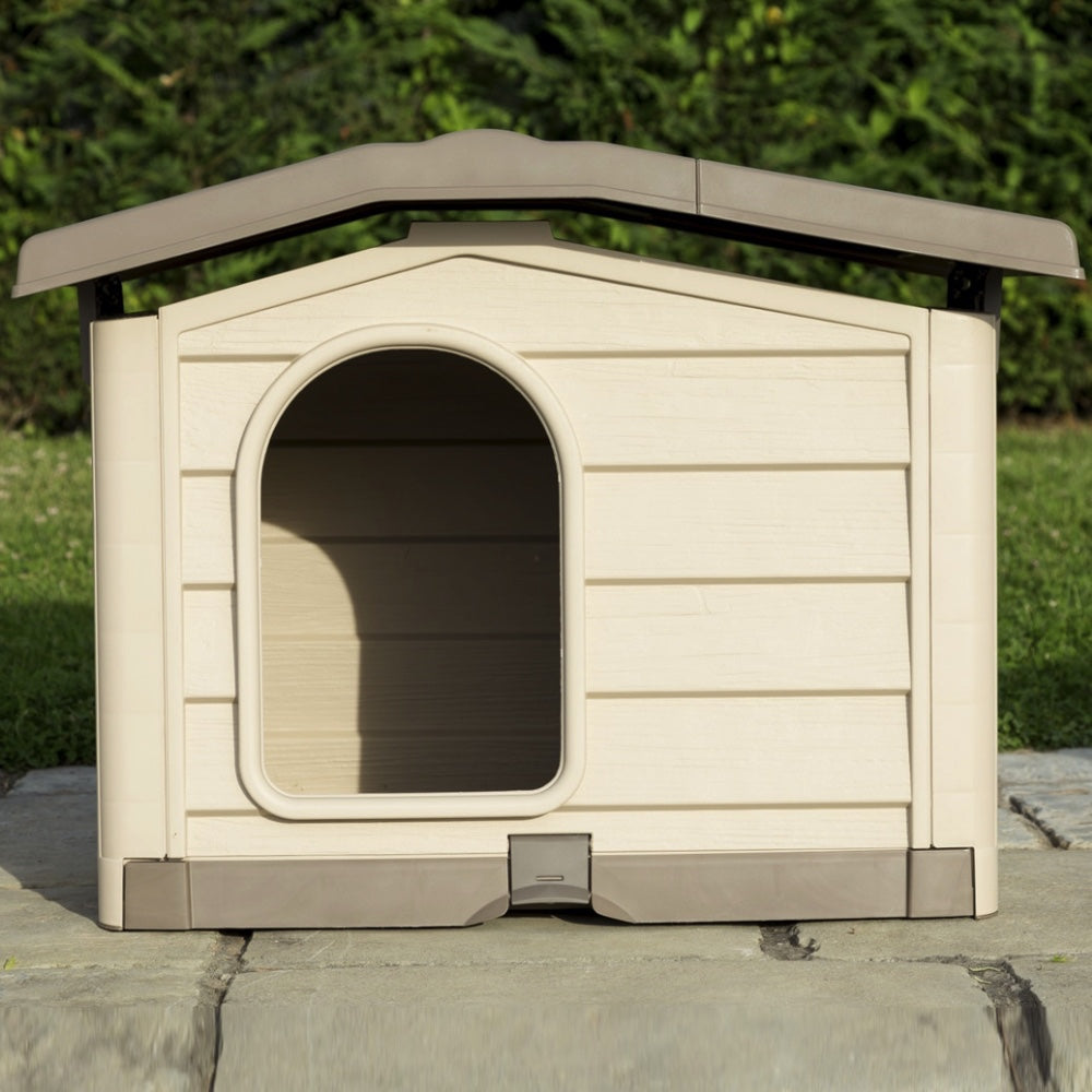 Bama Pet Cuccia per Cani da Esterno Bungalow Beige Bama Pet