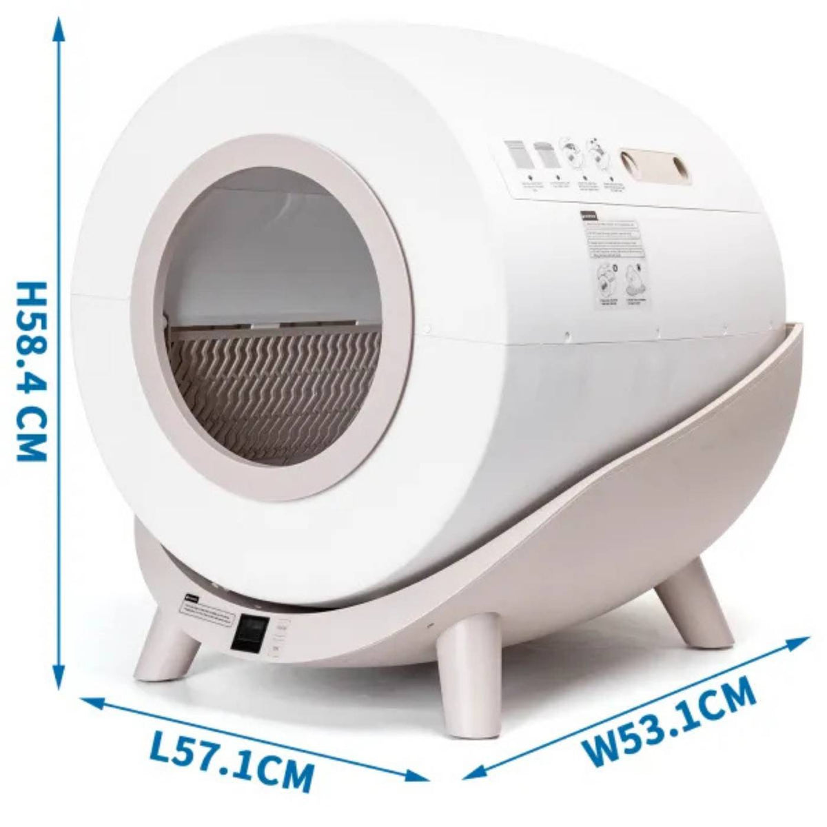 Aigostar Lettiera Autopulente per Gatti Smart L 57,1 x 53,1 x 58,4 cm