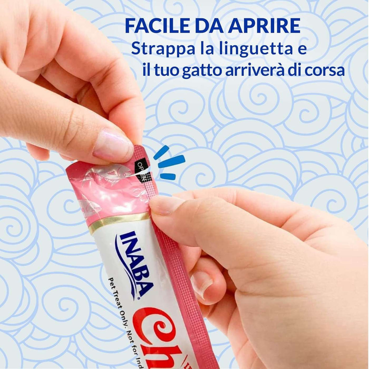 Inaba Churu Hairball Snack per Gatti per Prevenire i Boli di Pelo al Pollo 4 Stick da 14 g