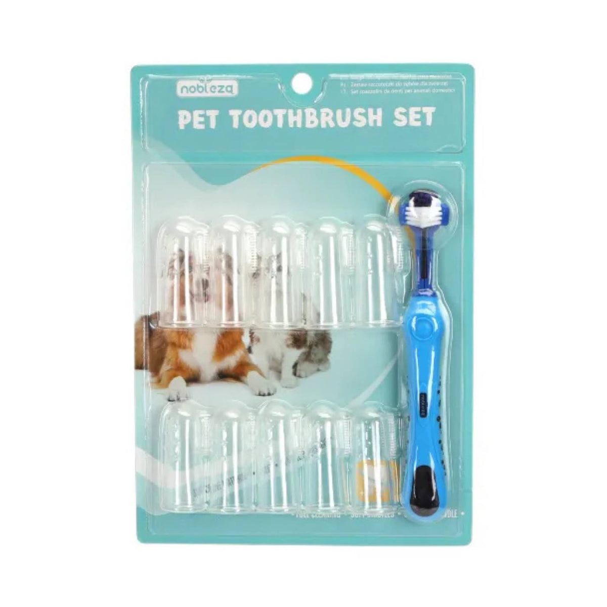 Set di Spazzolini da Denti per Cani