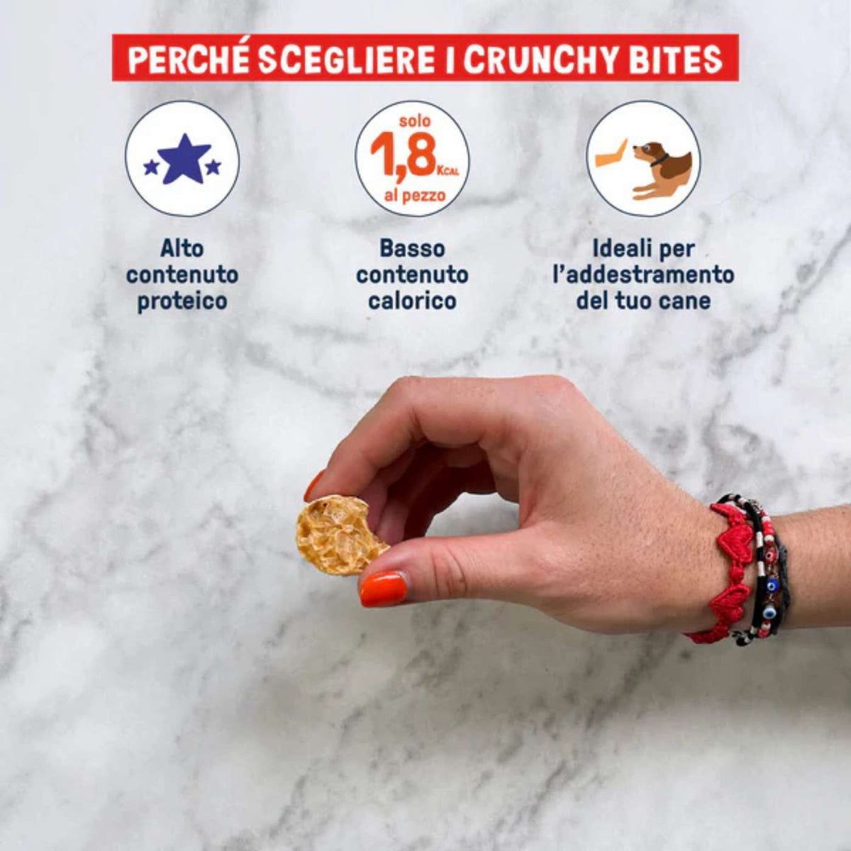 Dog Heroes Crunchy Bites Fresh Snack Naturali per Cani 80 g