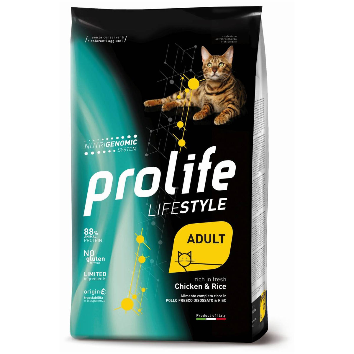 SCADENZA 10/2026 - Prolife Cat Lifestyle Adult Pollo e Riso per Gatti 400 g