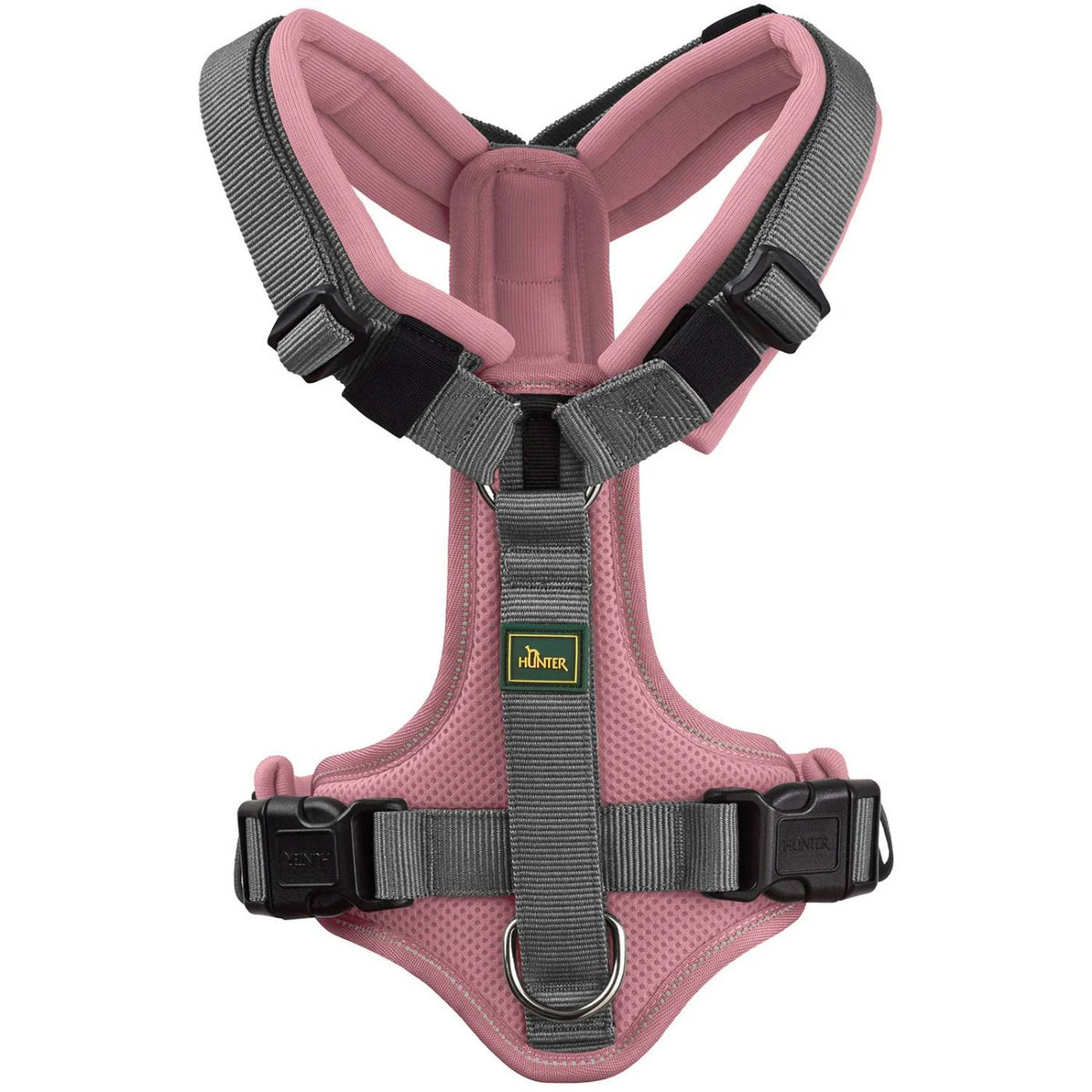 Hunter Pettorina per Cani Maldon Up Rosa Antico/Grigio Riflettente