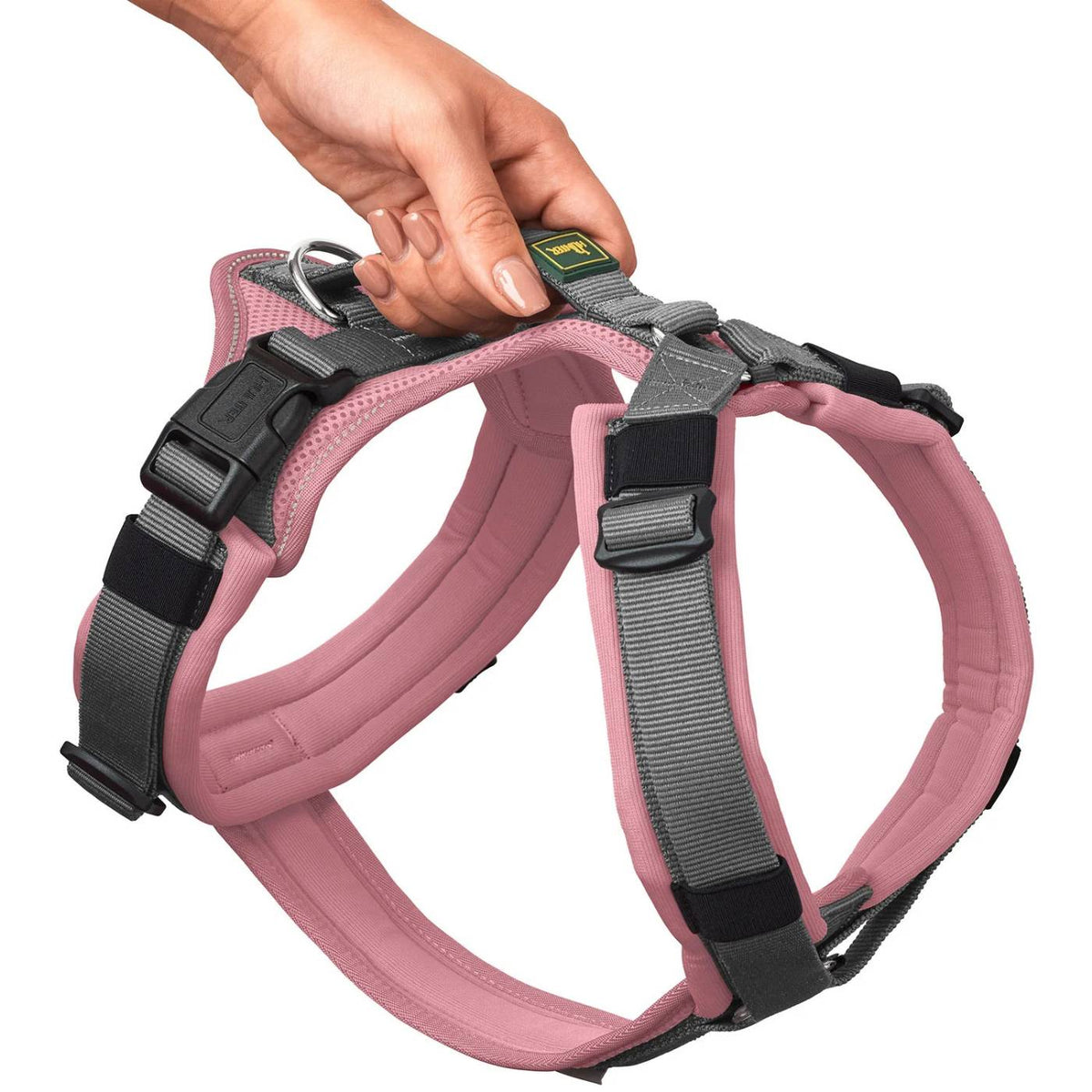 Hunter Pettorina per Cani Maldon Up Rosa Antico/Grigio Riflettente