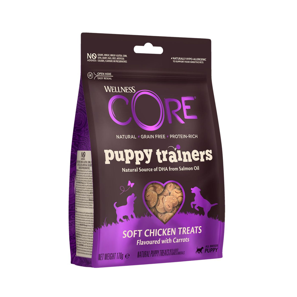 Wellness Core Training Treats Puppy Premi Addestramento per Cuccioli con Pollo con Carote 170 gr
