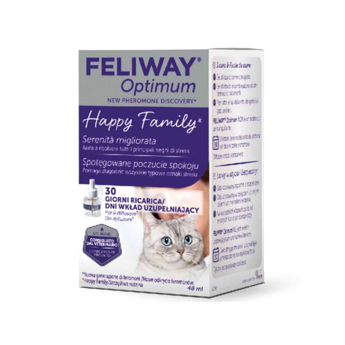 Ceva Feliway per Gatti Optimum Ricarica 30 giorni 48 ml