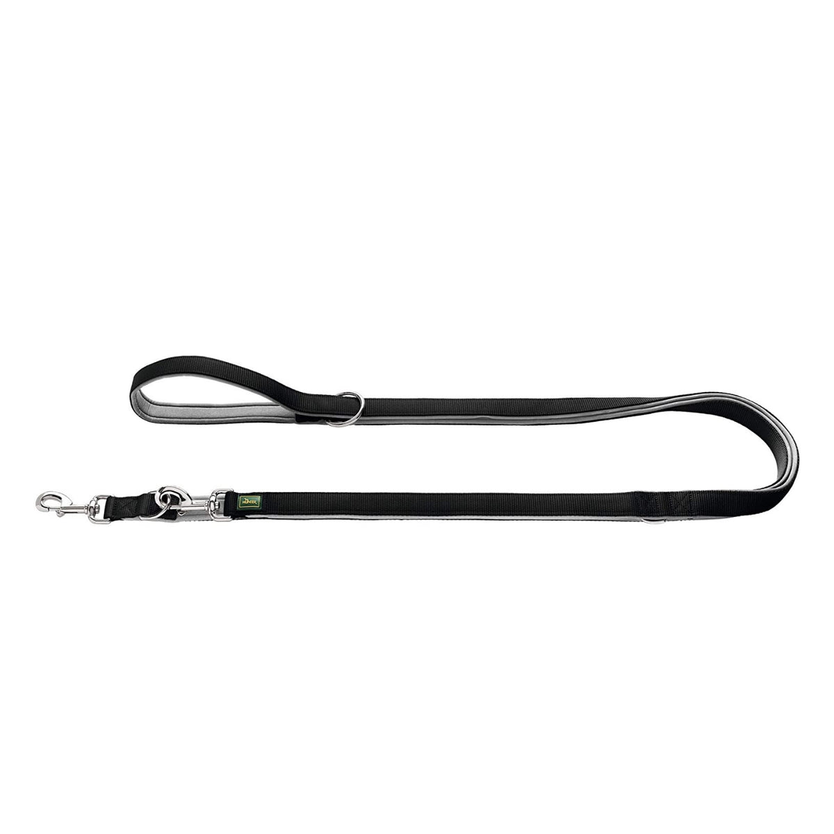 Hunter Guinzaglio per Cani Regolabile Neoprene Nero/Grigio 20 / 300 cm