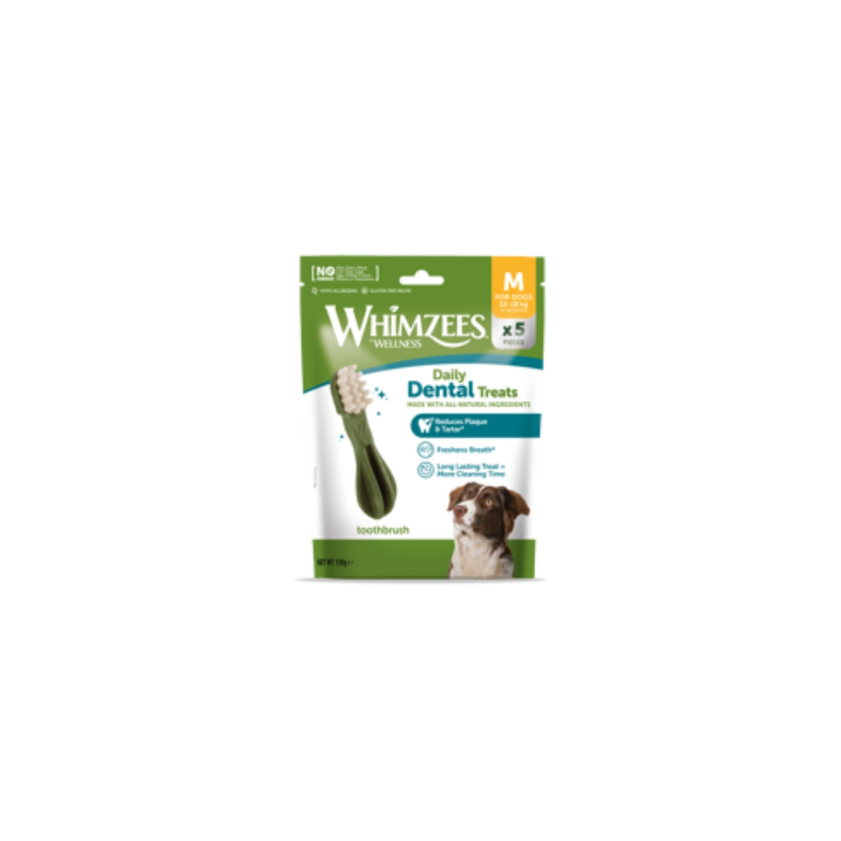 Whimzees Snack Spazzolino per Cani Snack Dentale Naturale Toothbrush Busta Discovery