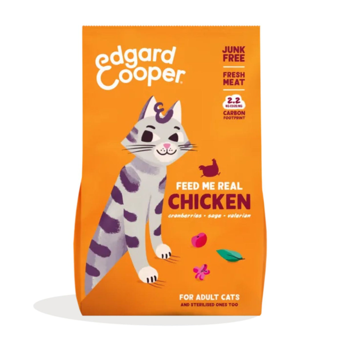 Edgard &amp; Cooper Alimento Secco Grain Free Pollo Fresco per Gatti Adulti