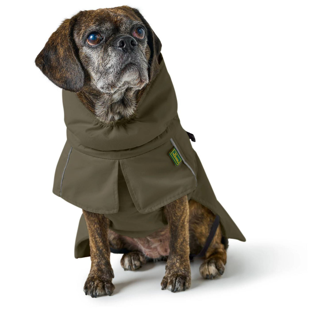 Hunter Cappotto per Pug e Bulldog Nordby Verde Oliva