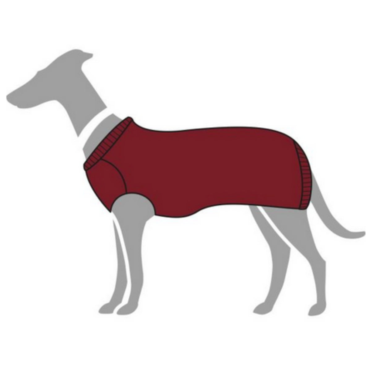 Hunter Maglioncino Pullover per Cani MALMÖ Bordeaux