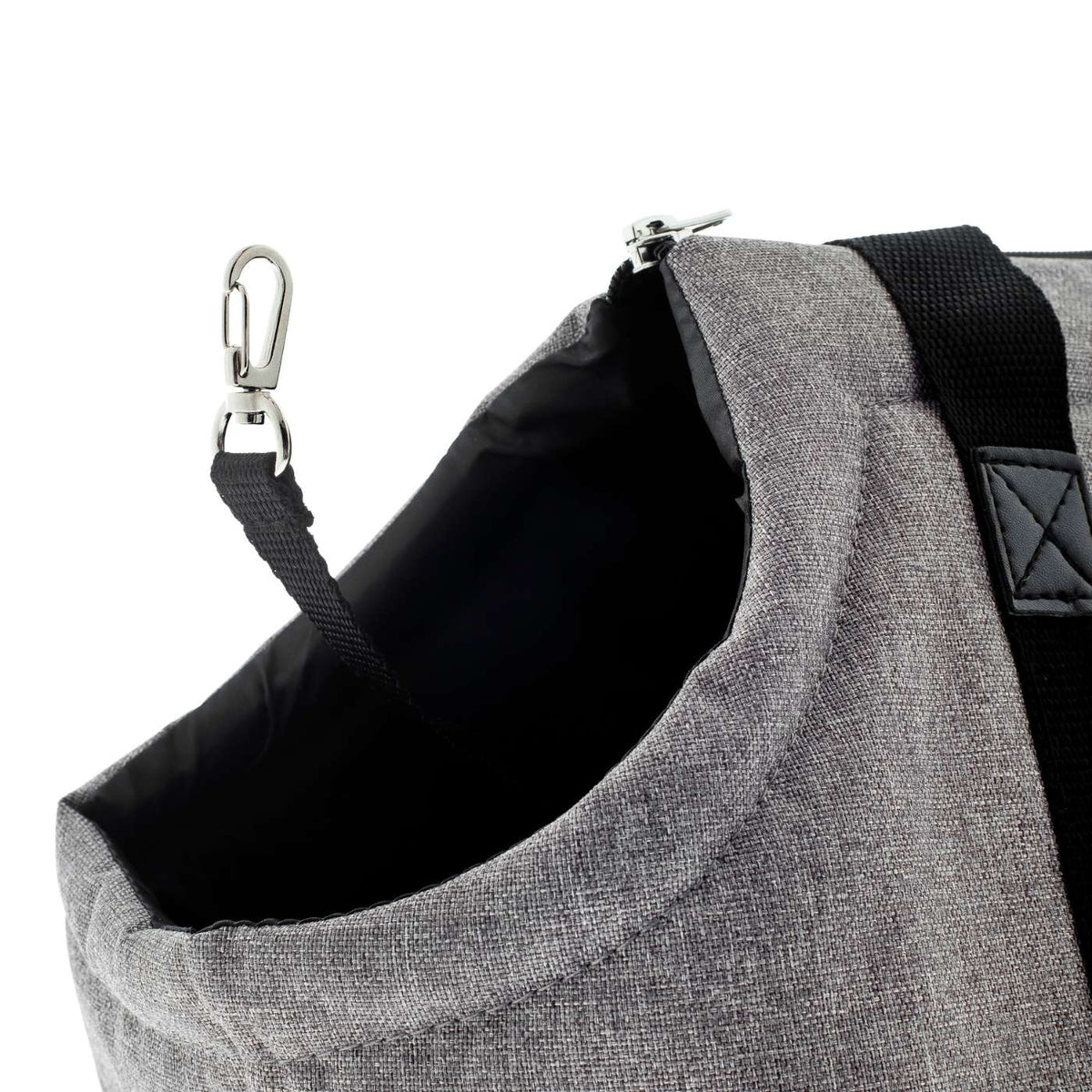 Ferribiella Borsa Trasportino per Cani Mondo Grigia 38 x 25 x 25 cm