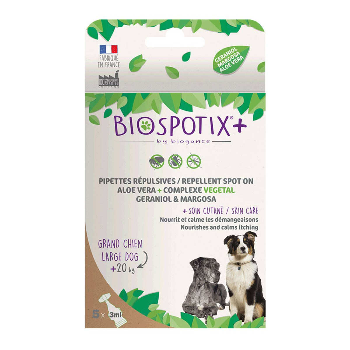 Biogance Biospotix+ Spot On Antiparassitario Cani XL 5 Pipette x 3 ml