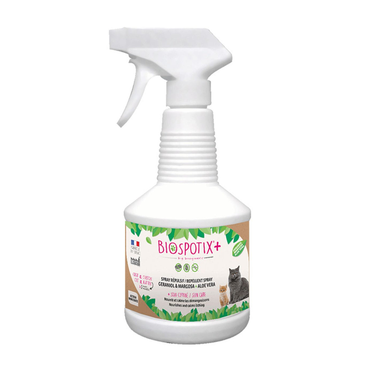 Biogance Biospotix+ Spray Antiparassitario per Gatti 500 ml