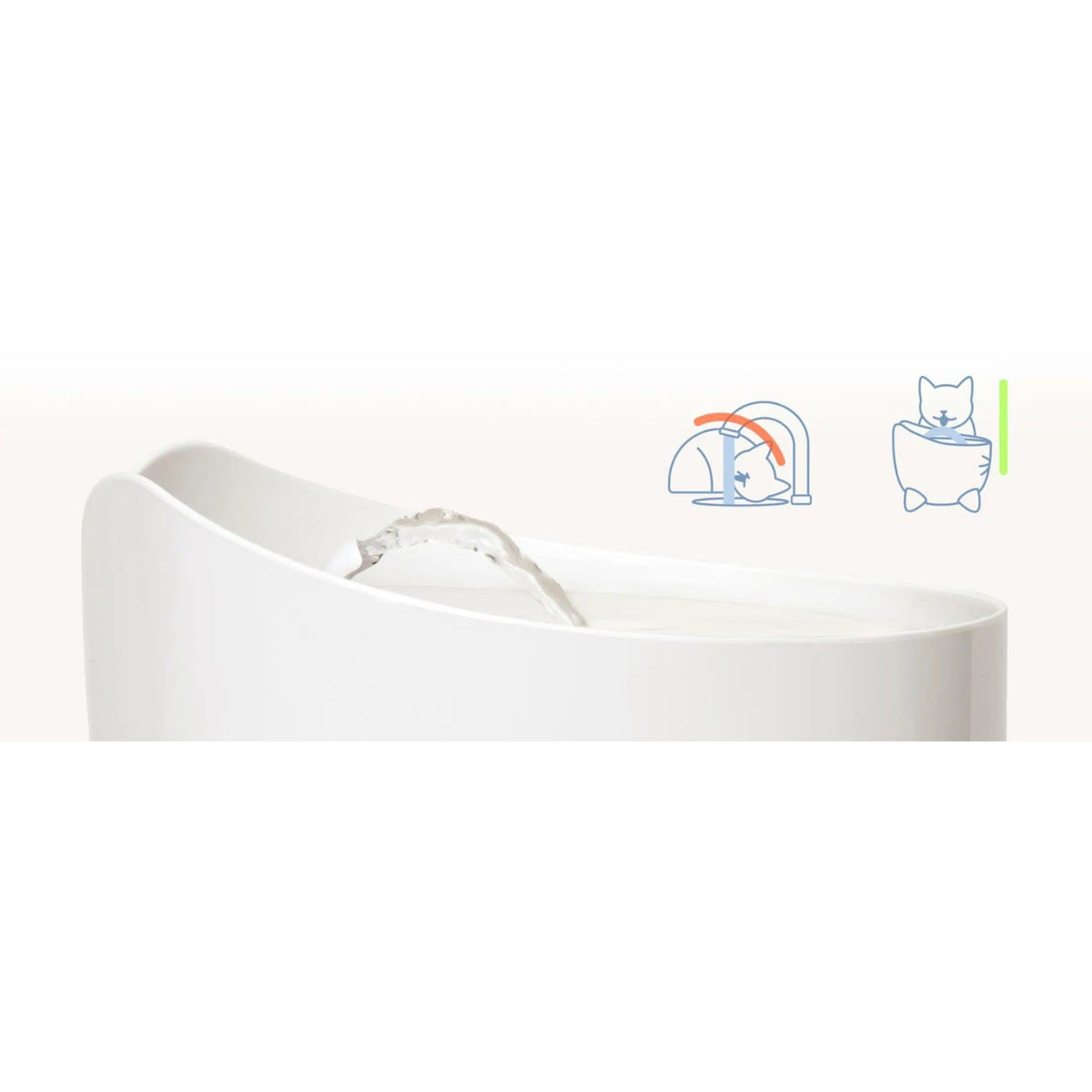 Catit Fontana Automatica per Gatti Pixi Verde 2,5 L