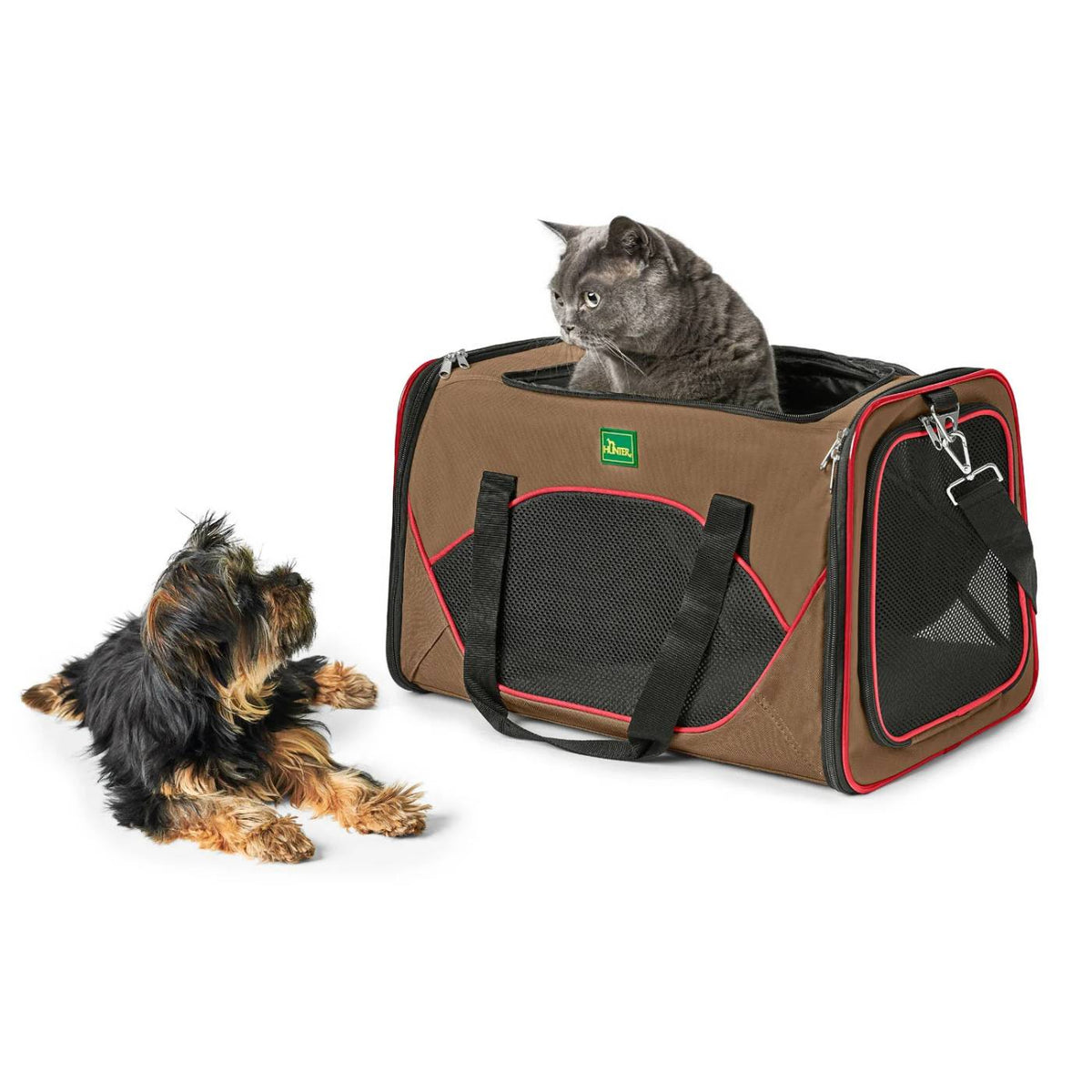 Hunter Borsa da trasporto Kansas per Cani e Gatti fino a 6,5 Kg Mis. 50x30x30 cm