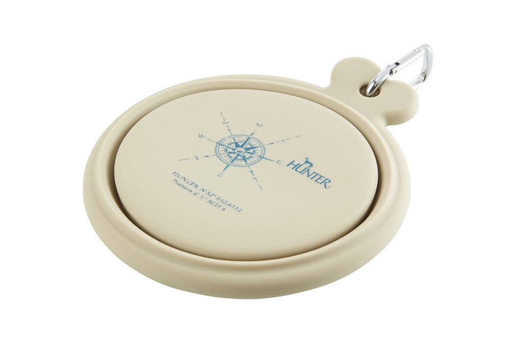 Hunter Ciotole da Viaggio in Silicone per Cani List 350 / 750 ml Beige