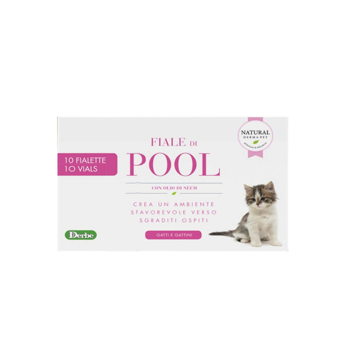 Natural Derma Pet by Derbe Fiale di Pool per Gatti e Gattini