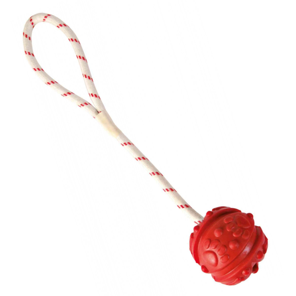 Trixie Acqua Toy Palla in Gomma con Corda Gioco Acquatico Galleggiante per Cani Colori Assortiti