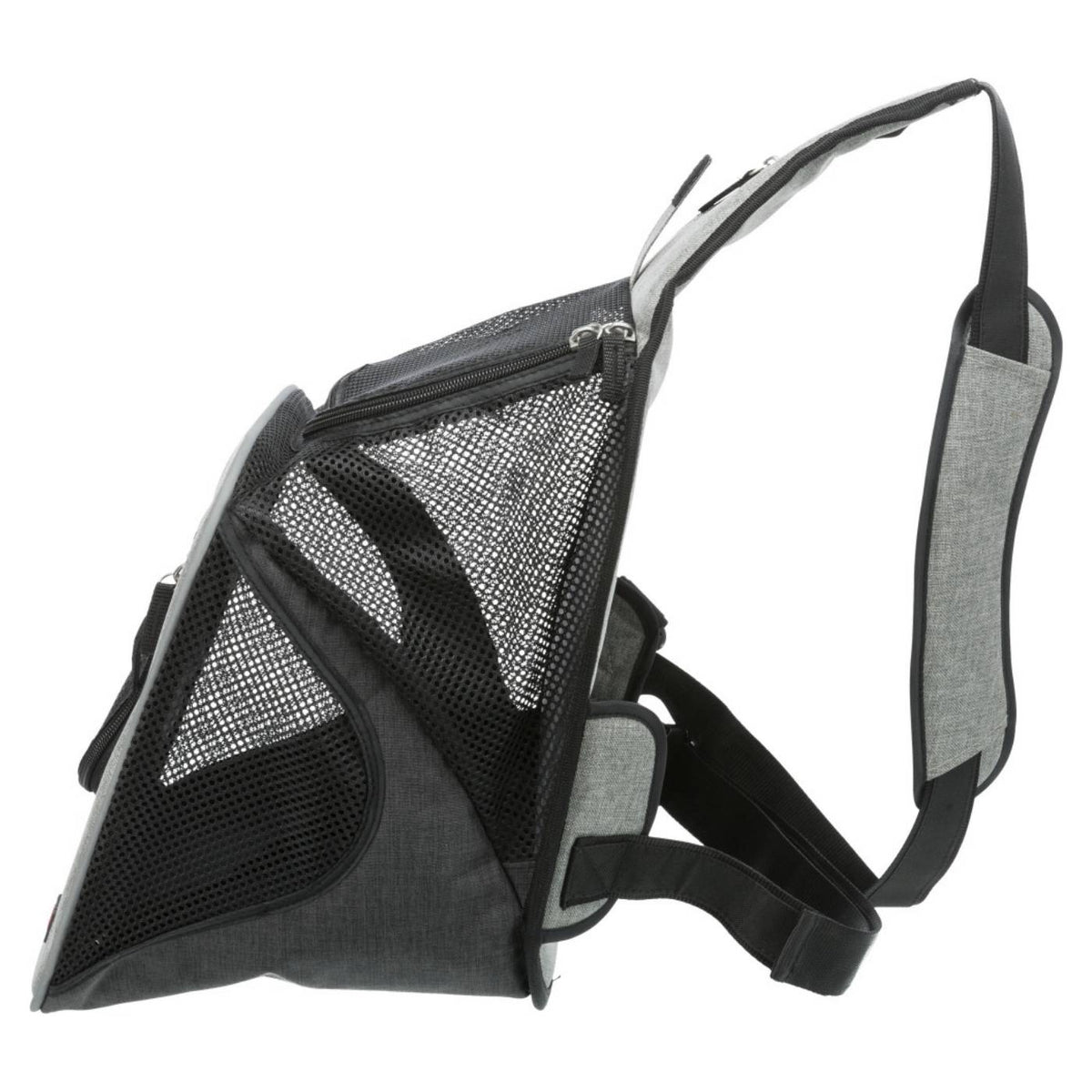 Trixie Borsa Frontale Tracolla per Cani Max 10 Kg di Peso Savina Nero/Grigio