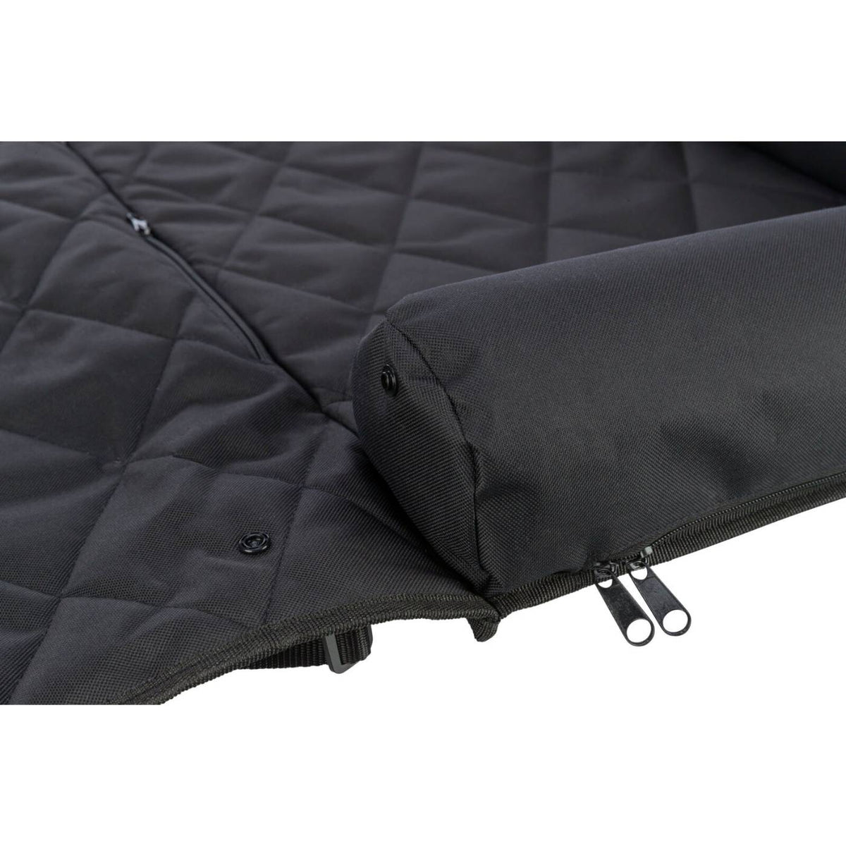 Trixie Cuscino Doppio per Cani per Auto 95 x 10 x 50 cm Nero