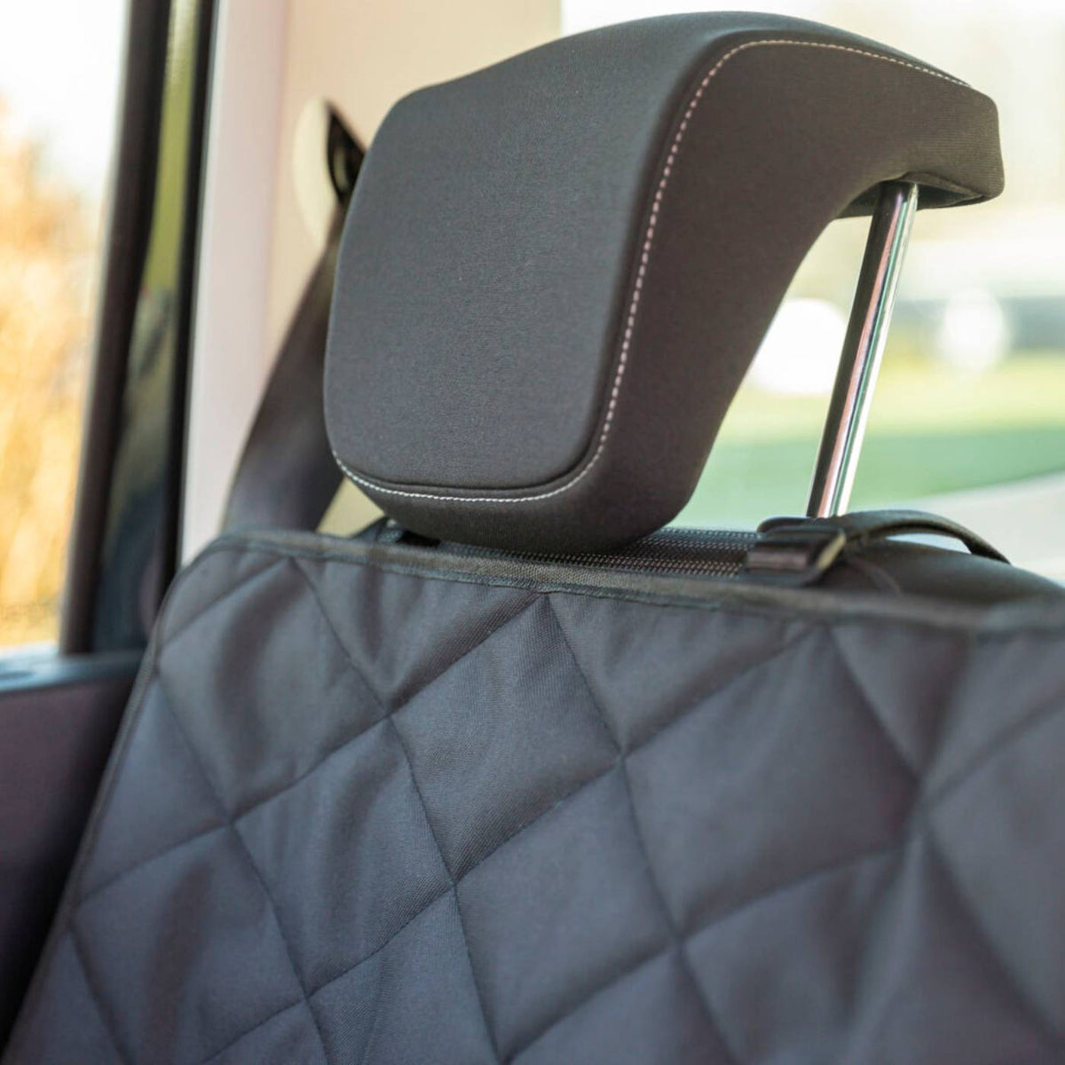 Trixie Cuscino Doppio per Cani per Auto 95 x 10 x 50 cm Nero