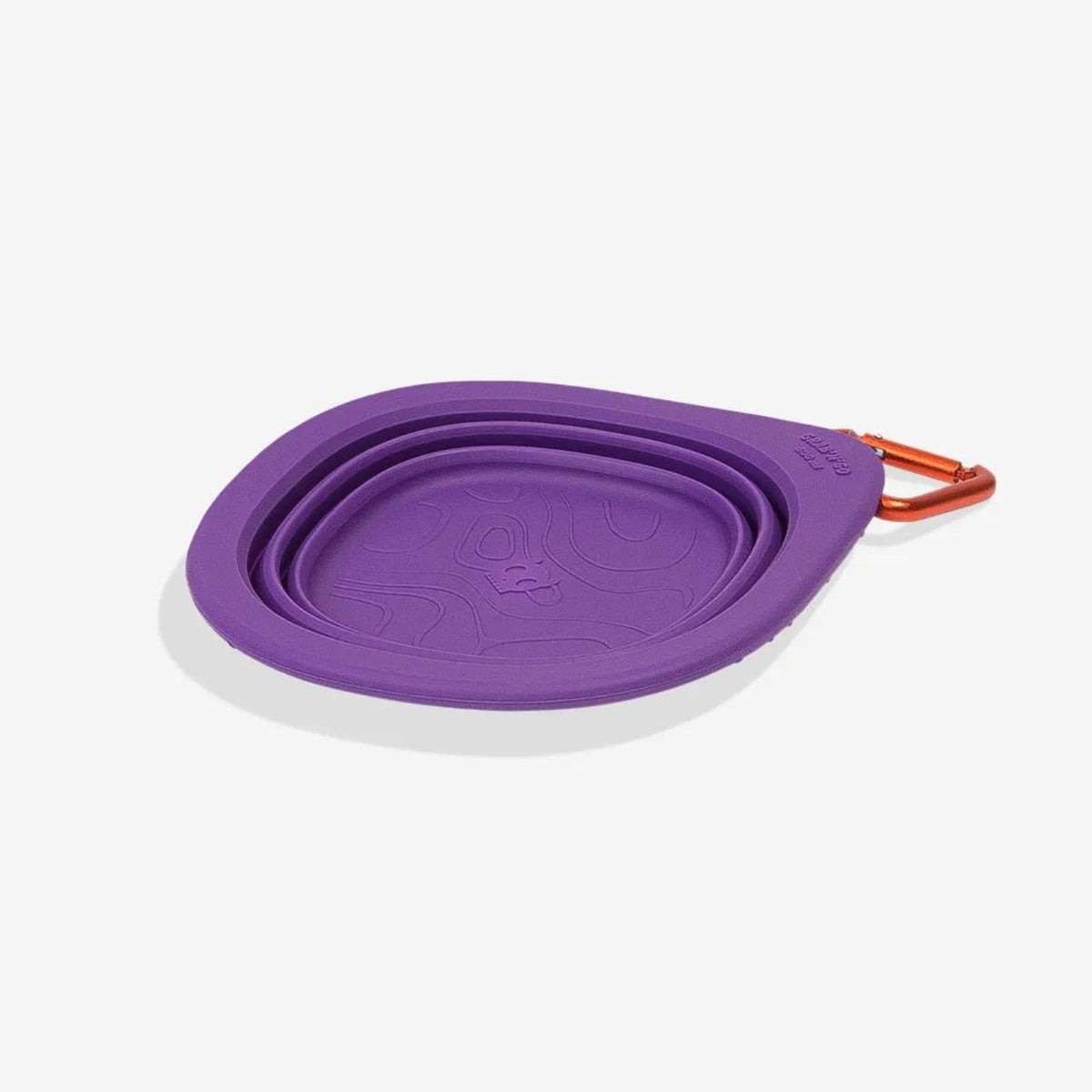 Zee.Dog Ciotola da Viaggio Pieghevole per Cani in Silicone Go Bowl 600 ml Viola