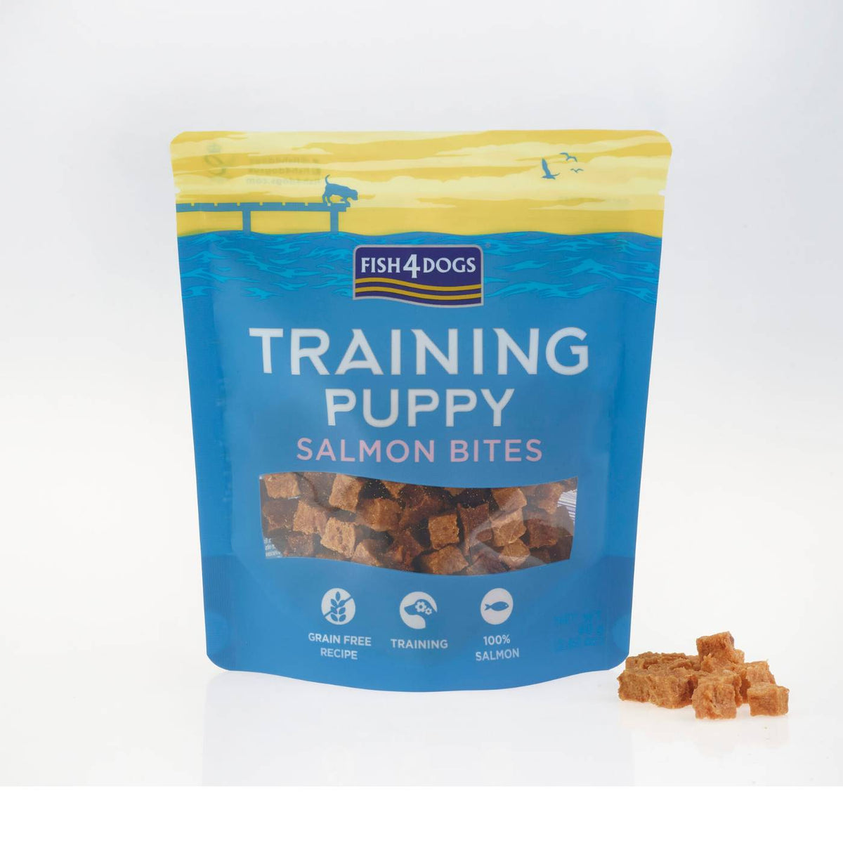 Fish4Dogs Snack Premi per Cuccioli Training Puppy Salmon Bites 80 g