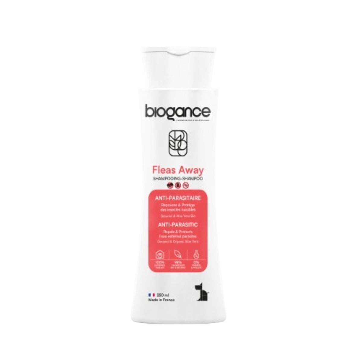Biogance Fleas Away Shampoo Antiparassitario Naturale per Cani