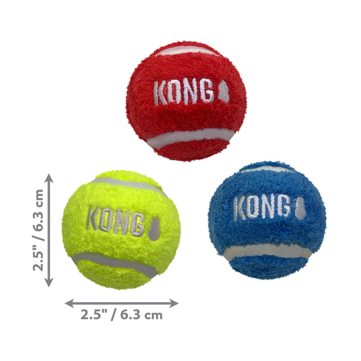 Kong Gioco per Cani Sport Softies Balls 3 pz M